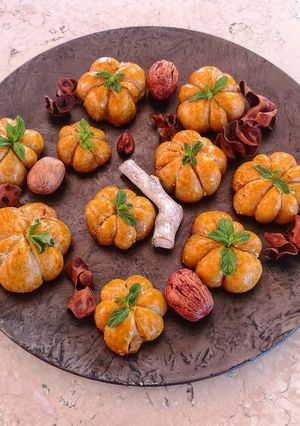 Une photo de Les citrouilles pizza- Halloween