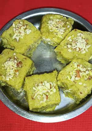 A picture of Avocado Paneer Kalakand.