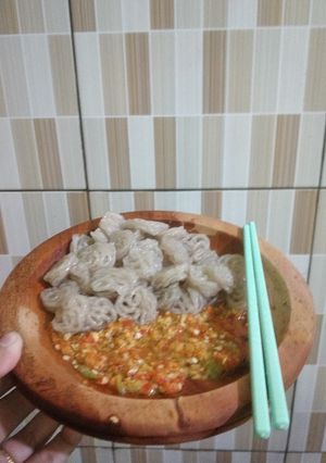 Foto resep Seblak kering/seblak cocol/kerupuk rebus
