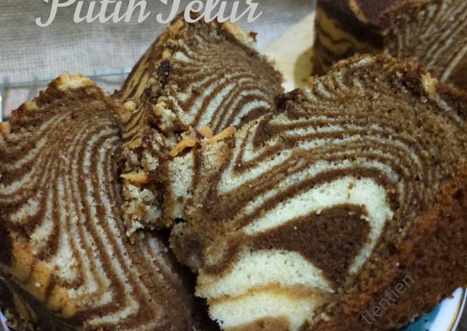 Cara Gampang Membuat Bolu Macan Putih Telur, Lezat Sekali