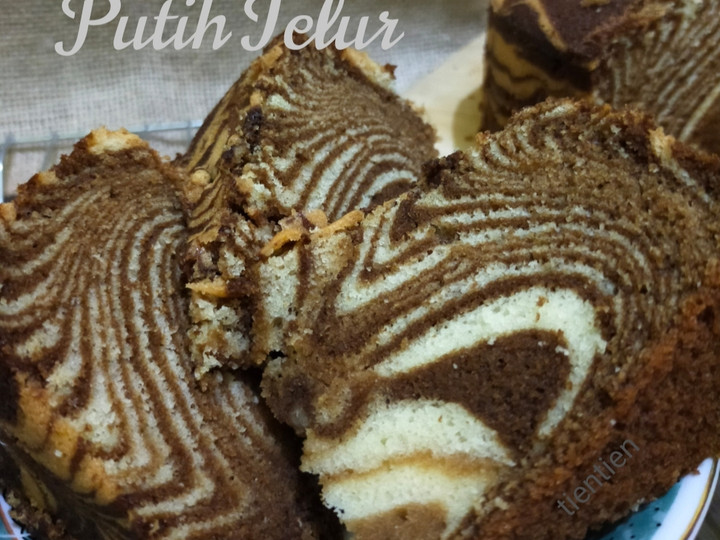 Cara Gampang Membuat Bolu Macan Putih Telur, Lezat Sekali