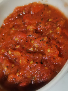 Una foto de Salsa rápida de tomate natural