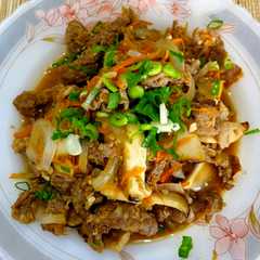 A picture of Bulgogi korea.