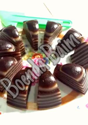 Foto resep Kue lapis (maizena+terigu) rasa kopi