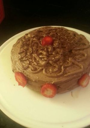 Una foto de Torta de chantillí de chocolate
