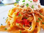 Una foto de tagliatelle pastas