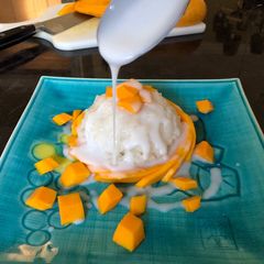 A picture of Easy Homemade Mango Sticky Rice (Using Rice Cooker).