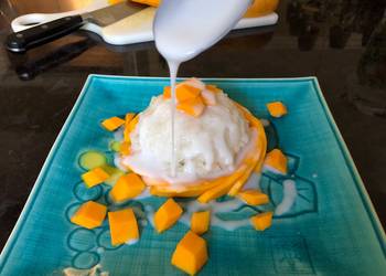 How to Cook Perfect Easy Homemade Mango Sticky Rice Using Rice Cooker