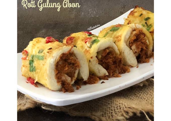 Langkah Mudah untuk Menyiapkan 302. Roti Gulung Abon (dengan Roti Tawar) Anti Gagal