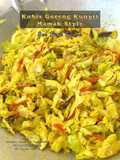 Kubis Goreng Kunyit Mamak (Set Nasi Ganja)
