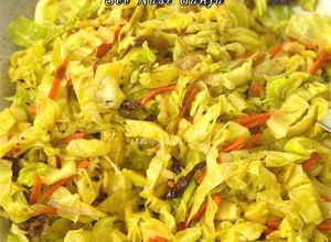 Gambar Kubis Goreng Kunyit Mamak (Set Nasi Ganja)