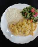 Filete de Pescado en Salsa de Piña (Las Rosas de Navidad)