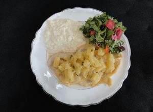 Una foto de Filete de Pescado en Salsa de Piña (Las Rosas de Navidad)