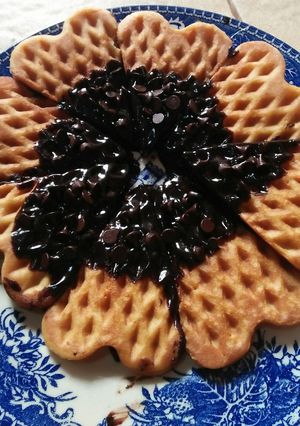 Foto resep Resep waffle tanpa mixer dan simple, enak banget