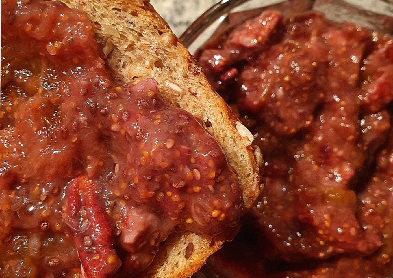 Mermelada de higo con chía y nuez sin azúcar