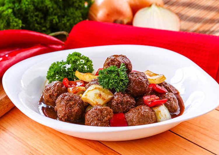 Bola Daging Saus Tiram