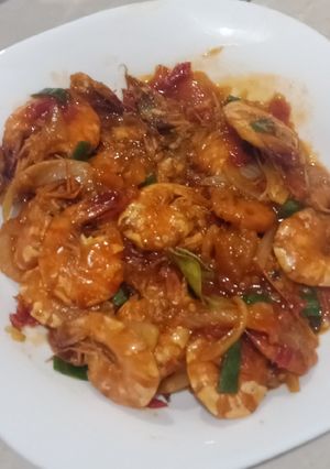 Foto resep Udang Saus Padang