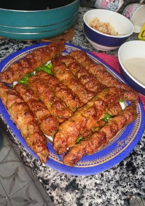 A picture of Chicken Kofta (Chicken Kebab) 🤤😍❤️.