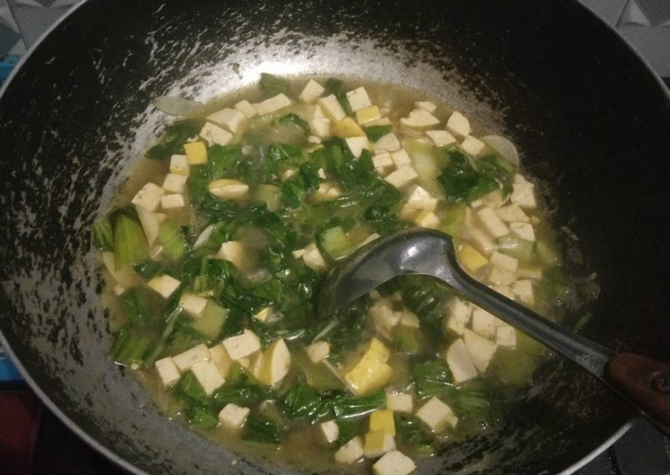 Tumis simple Tahu pokcay saus tiram dan teriyaki