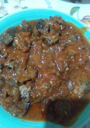 صورة لوصفة كبد الدجاج بالصوص