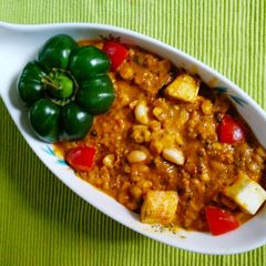 A picture of Corn Paneer Capsicum.