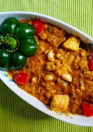 A picture of Corn Paneer Capsicum.