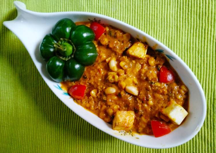 Corn Paneer Capsicum