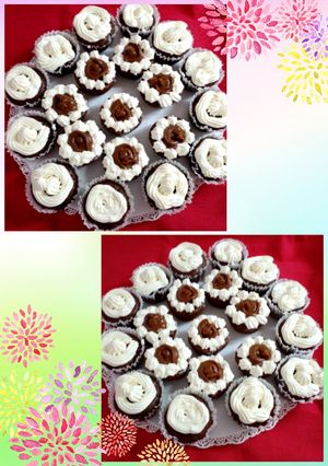Una foto de Muffins 3 chocolates