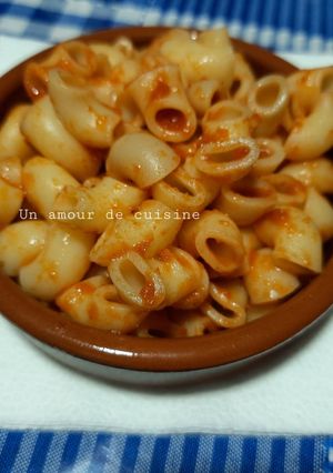 Une photo de Pâtes à la tomate express 🥣