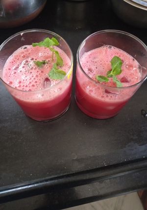 A picture of Watermelon, refreshing juice summer special.