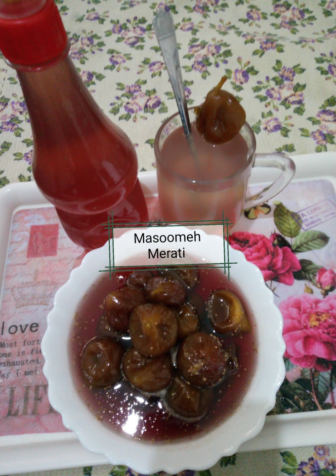 عکسی از دستور 😋😋مربا و شربت انجیر😋😋