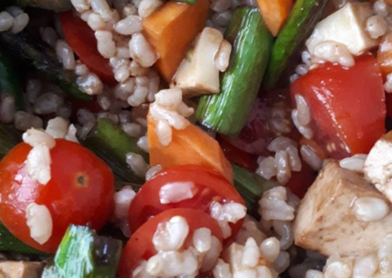 Ensalada de arroz integral