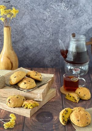 عکسی از دستور کوکی کدو حلوایی
