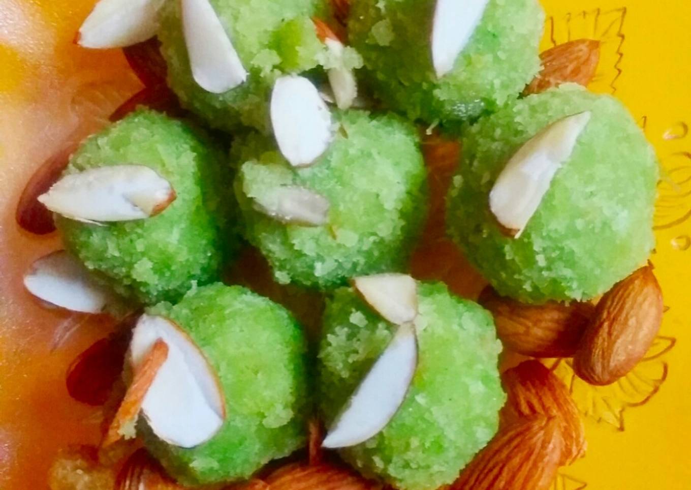 Coconut petha laddu