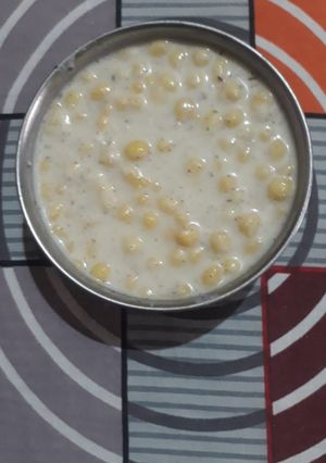 A picture of Boondi ka raita.
