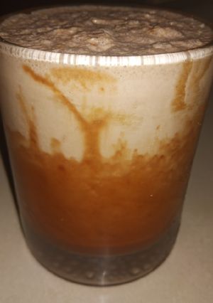 A picture of Melted chocolate shake ❤.