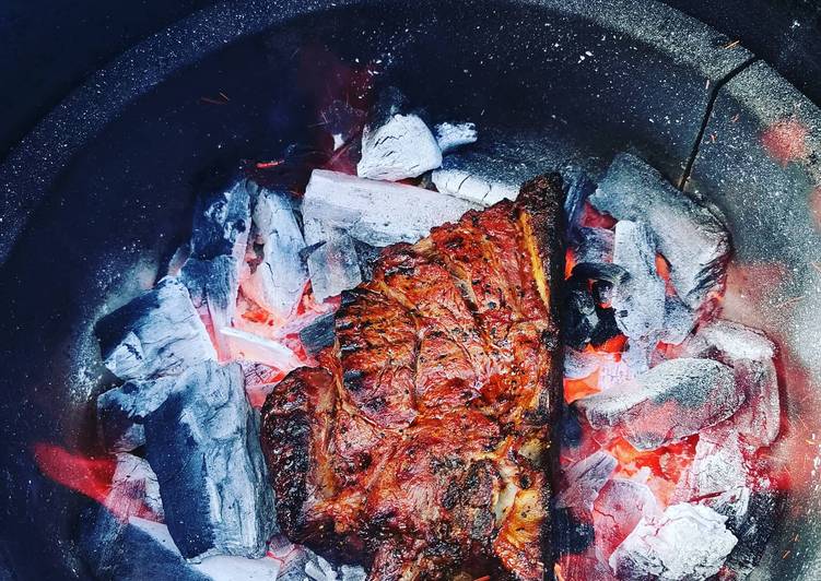 Steps to Make Any-night-of-the-week Reverse Seared Dirty Steak🥩