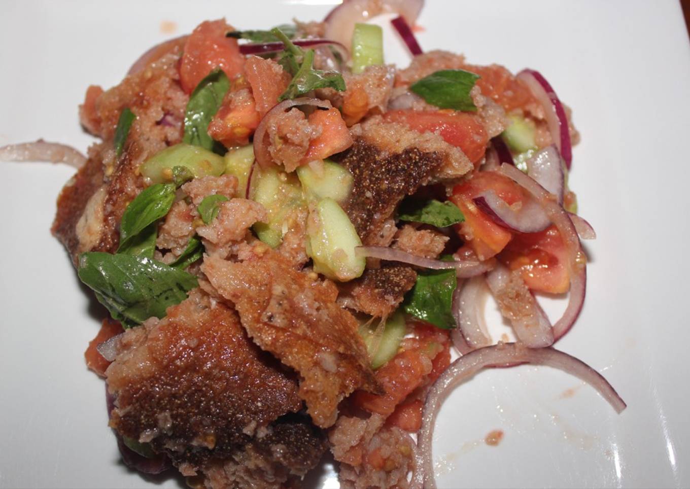 Panzanella - Tuscan salad of tomatoes and bread