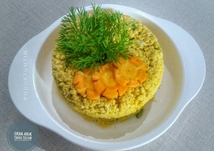 Orak arik tahu telur