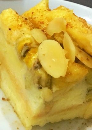 Foto resep Puding Roti Kukus feat Banana