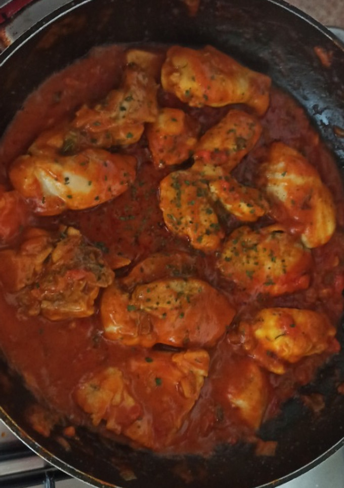Una foto de Pollo al curry con verduras