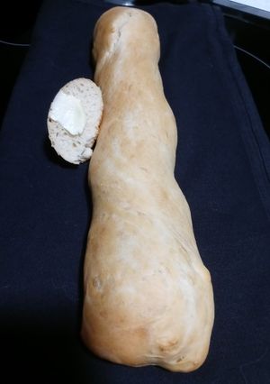 A picture of Pan Cubano / Cuban Loaf Bread.