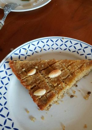 A picture of Kibbeh bil Sanieh (Baked Kibbeh).