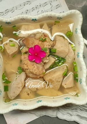 Hình của món Canh khoai môn nấu sườn.