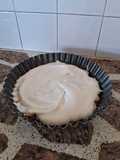 Tarta de bananas y dulce de leche con merengue sin harina