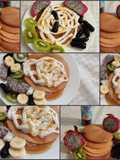 بان كيك 🥞الفاكهة🥝 والكريما