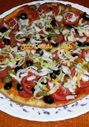 صورة لوصفة بيتزا بيتزا يم يم يمى