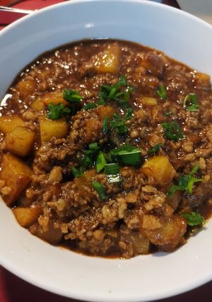 Foto resep Kentang Masak Daging Cincang (土豆肉沫)