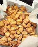 Tofu crocante na airfryer