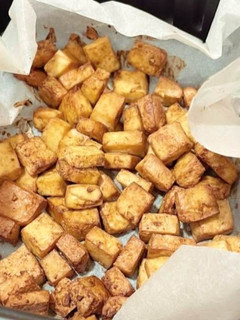 Foto de Tofu crocante na airfryer